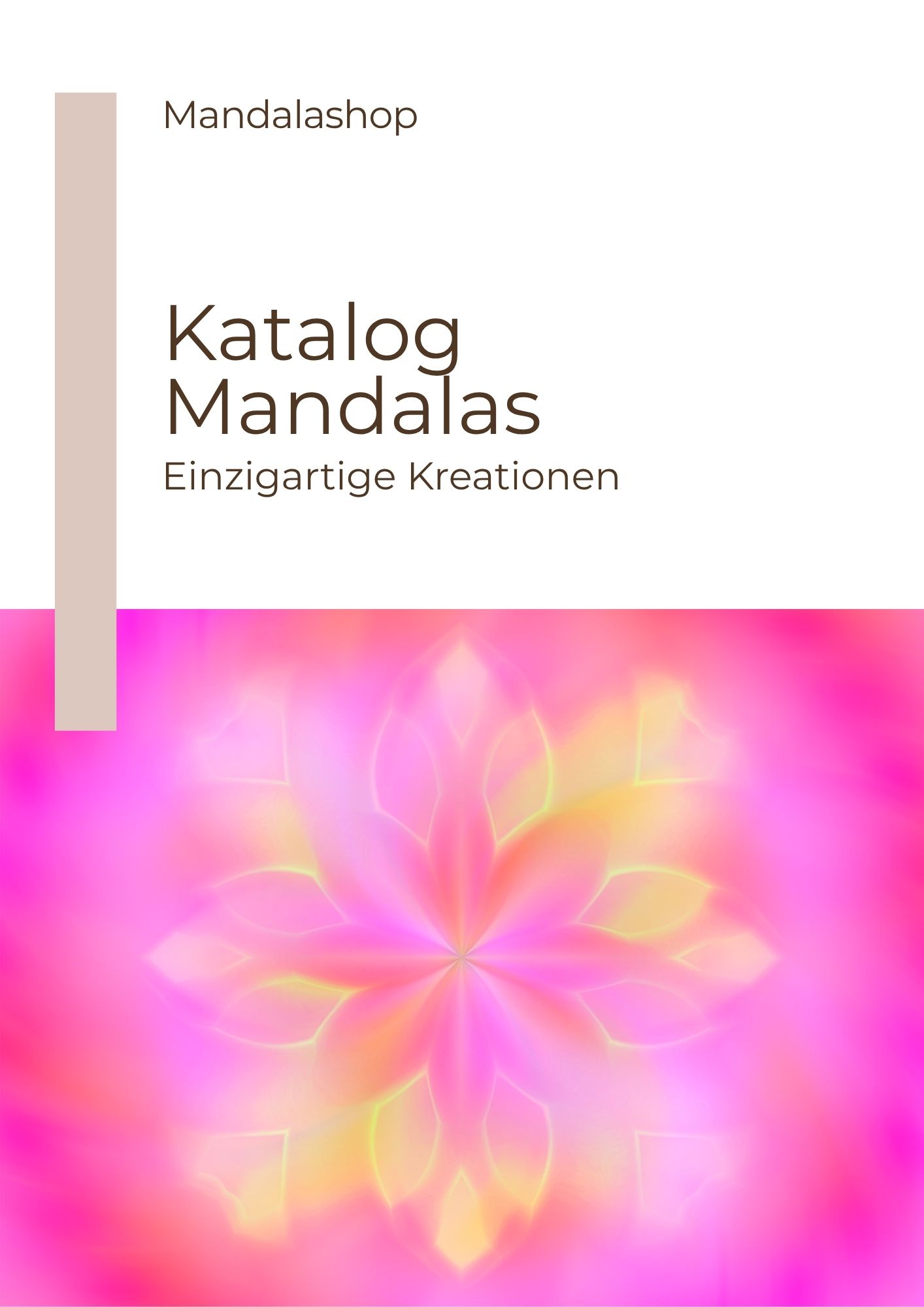 Mandalashop-Katalog mit über 200 Mandalas zum Ausdrucken auf Anfrage