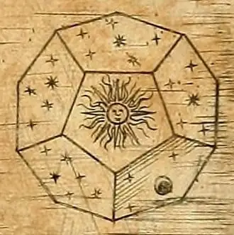 Dodecaedro sólido platónico Johannes Kepler