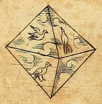 Octaedro sólido platónico Johannes Kepler