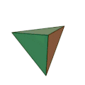 Tetraedro sólido platónico