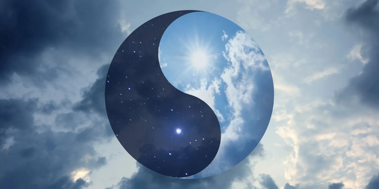 Simbolo Yin Yang, che rappresenta l'equilibrio e l'armonia tra le forze opposte e complementari dell'universo