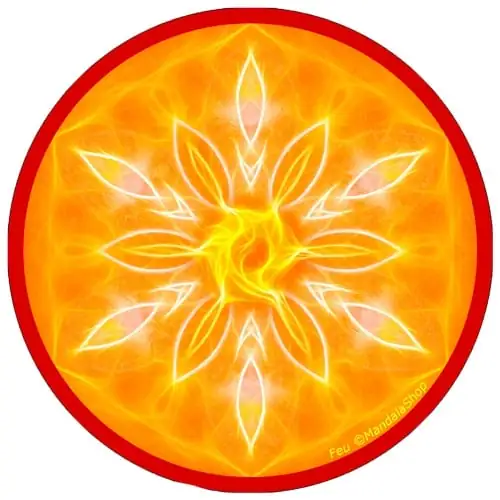disco armonizzante mandala del fuoco