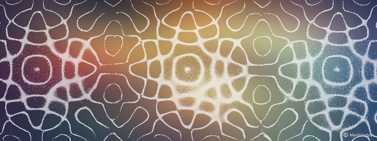 Cymatic sand pattern formed by sound vibrations
