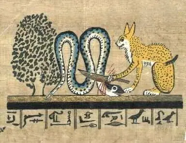 Apophis von der Katze des Re getötet