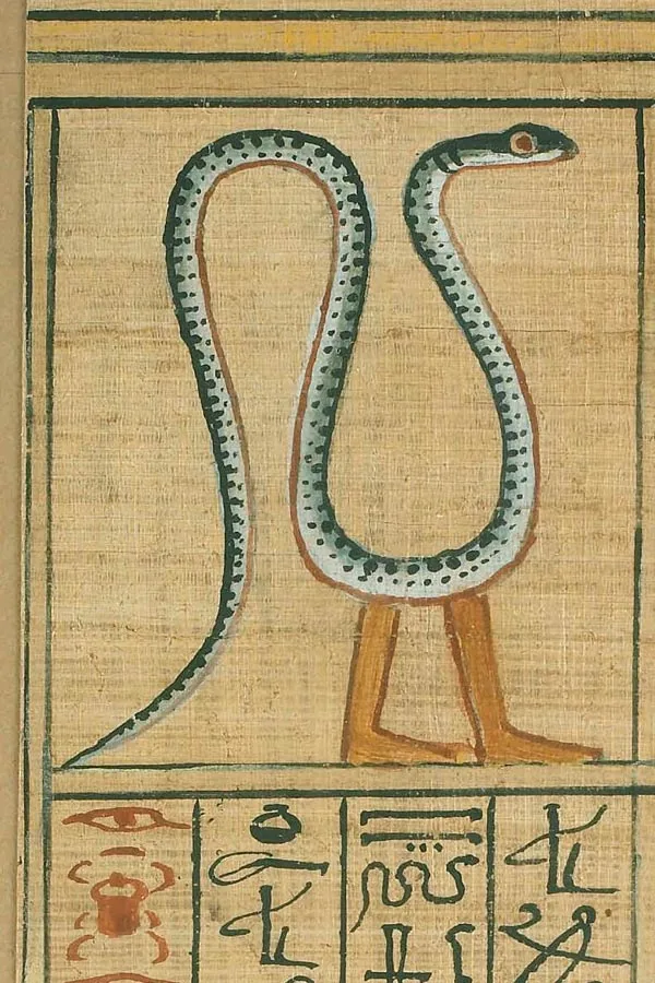 die schlange atoum im alten ägypten