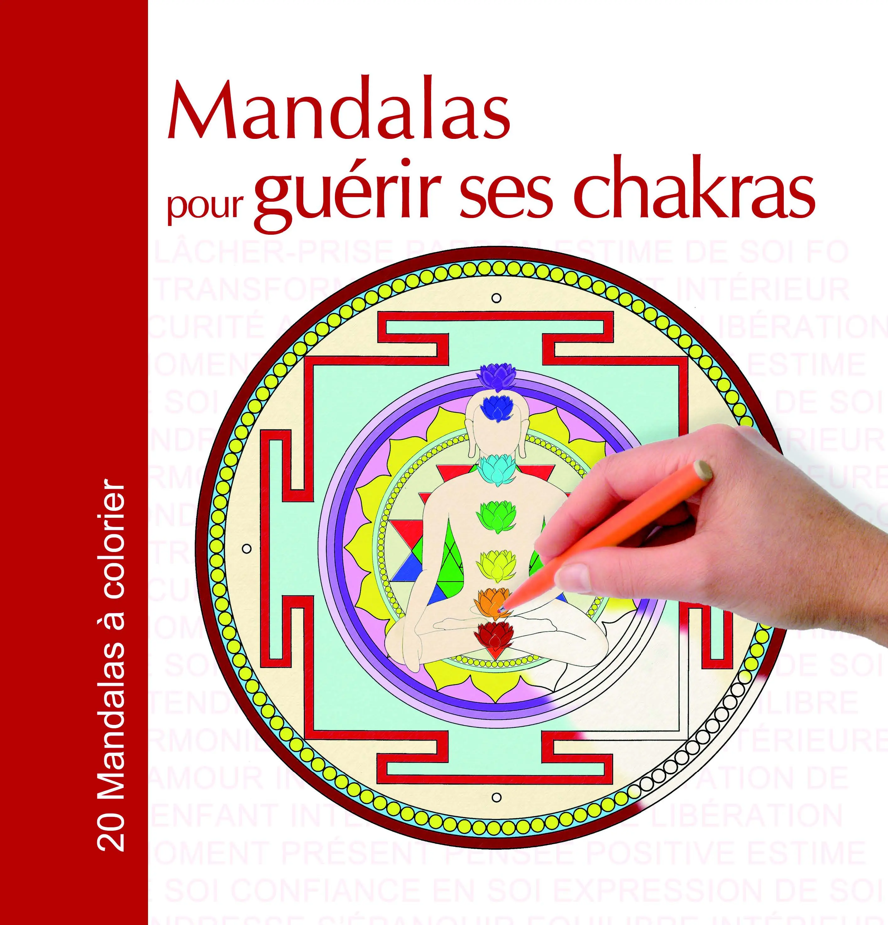 Cover des Malbuchs 'Mandalas zur Heilung der Chakren', eine Sammlung von Mandalas, um die Energien der Chakren zu harmonisieren und auszugleichen