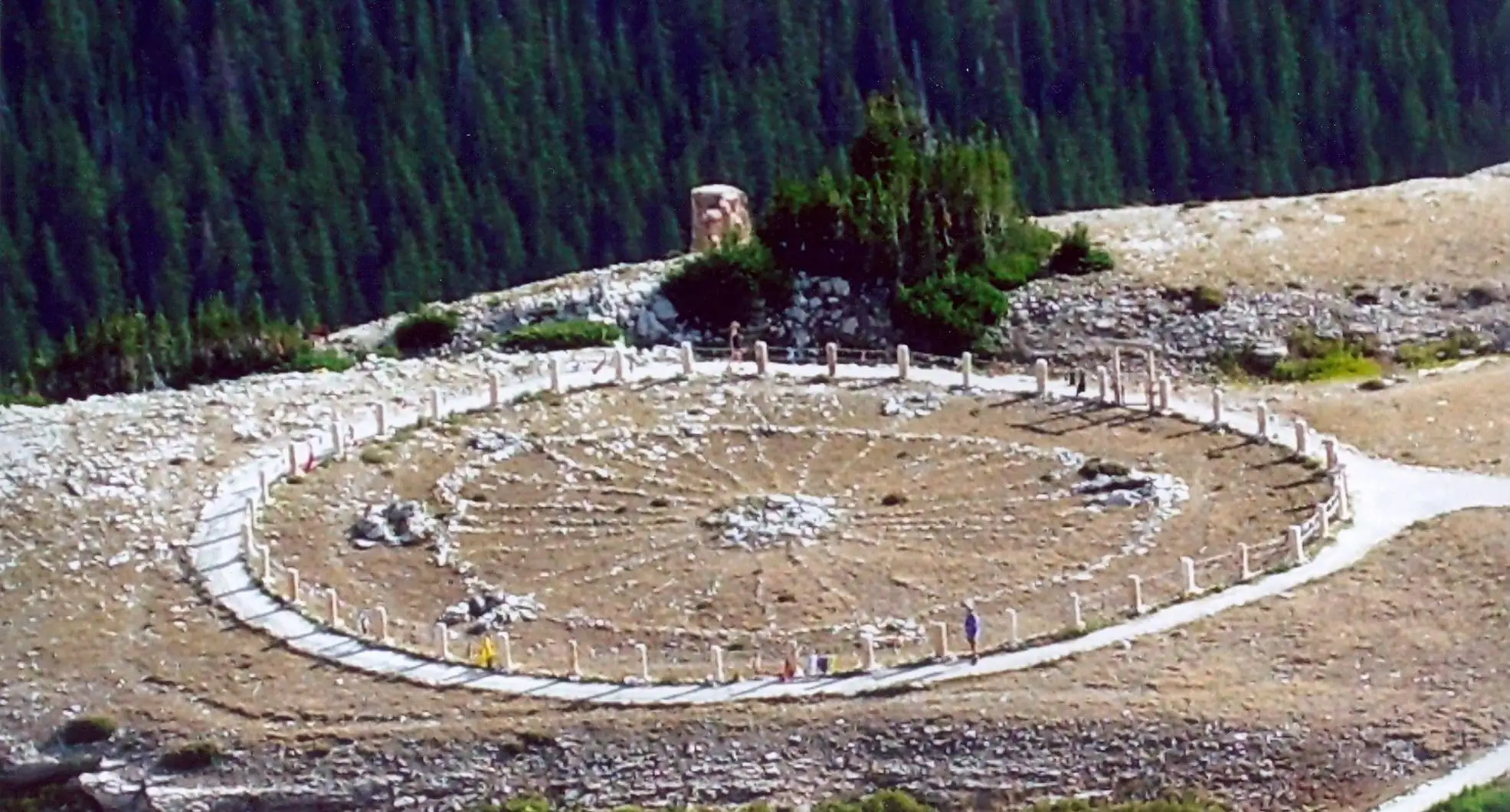 Rad aus der indianischen Medizin, das Gleichgewicht, Harmonie mit sich selbst und der Natur sowie die Bedeutung, im Chaos zentriert zu bleiben, symbolisiert