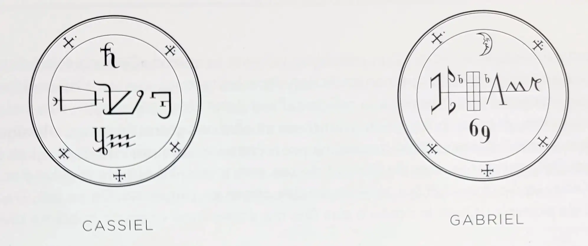 Sigilli degli Arcangeli di J. G. Faust, rappresentazione esoterica degli arcangeli e dei loro poteri spirituali