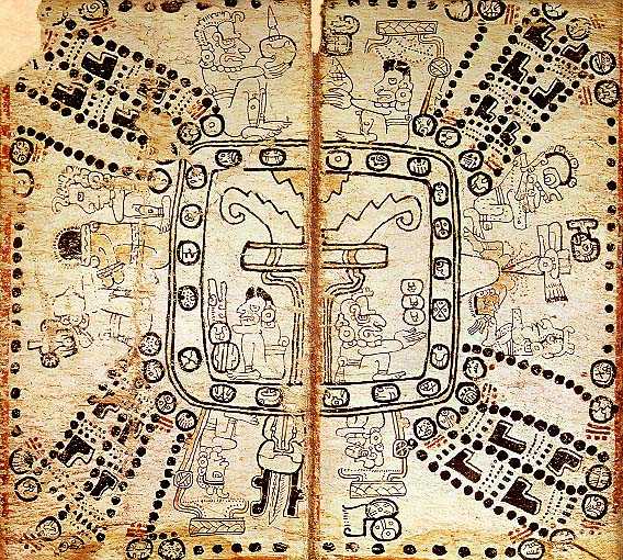 Rappresentazione del calendario Tzolk’in, calendario sacro maya basato sui cicli simbolici del tempo
