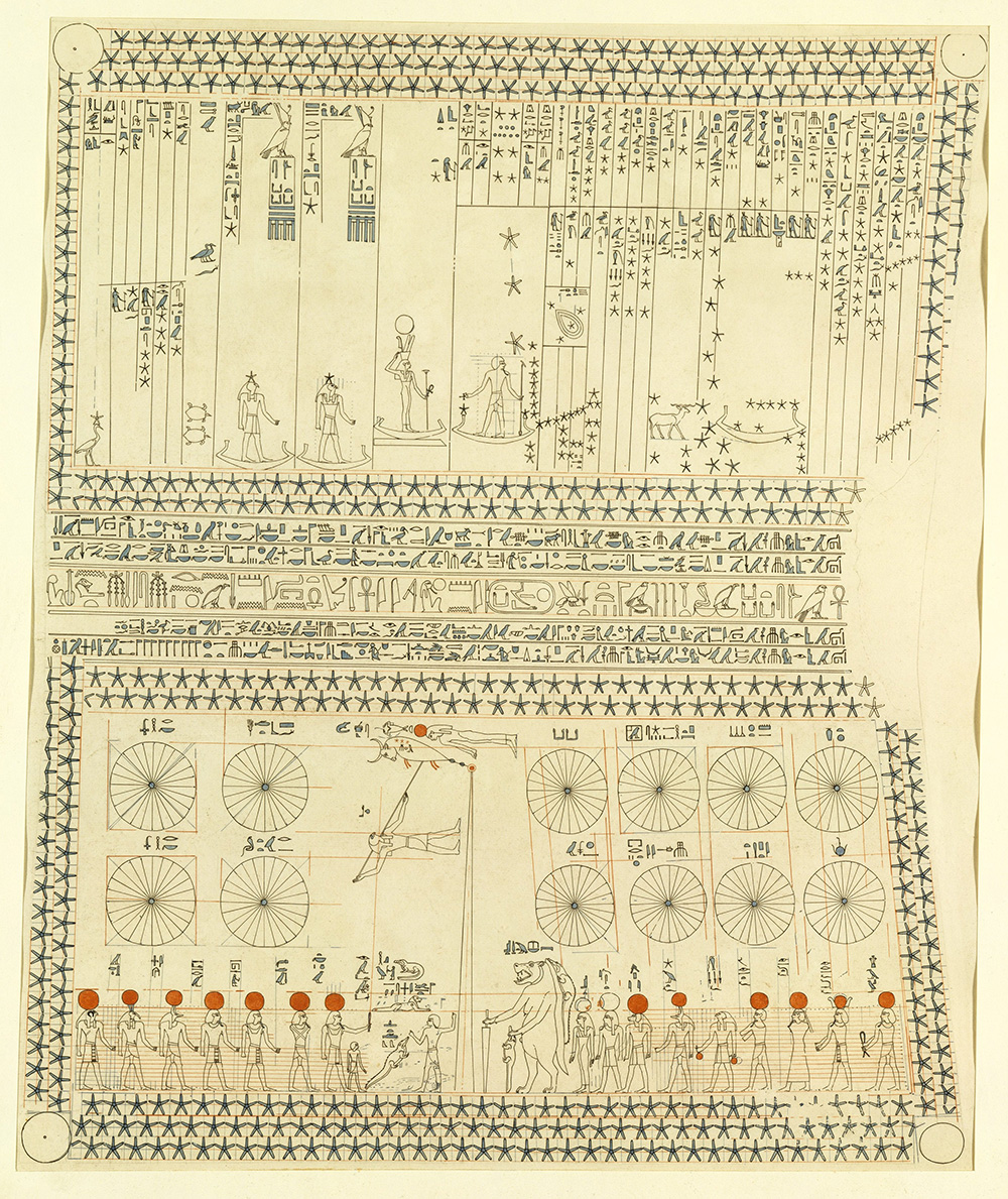 Calendario egizio antico che rappresenta i cicli naturali, il tempo sacro e l’organizzazione del tempo nelle civiltà antiche