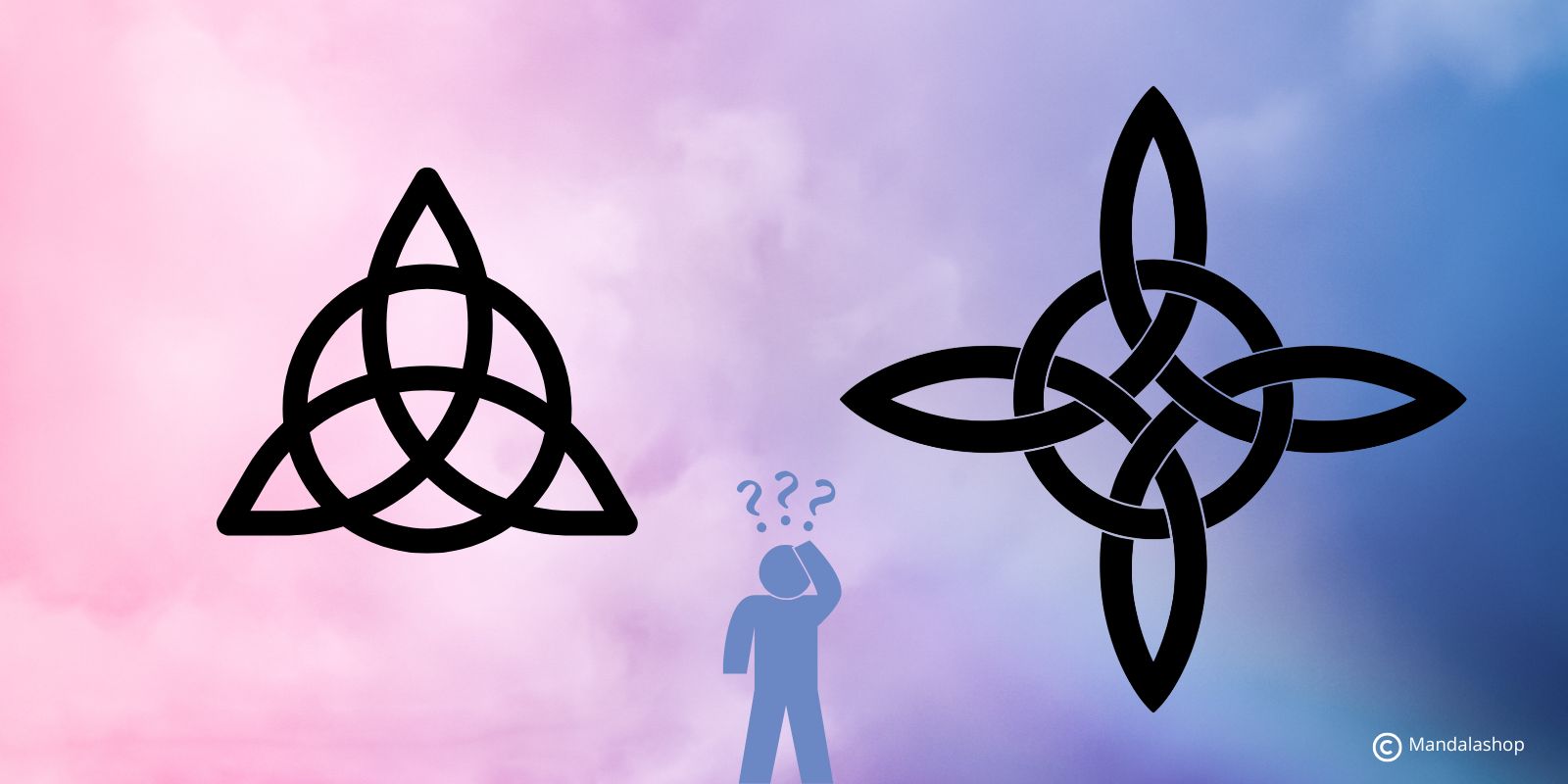 Character wondering about the difference between Triquetra and witches knot